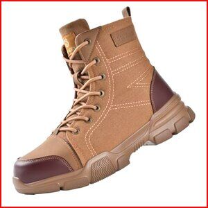 Steel Toe Work Boots Non Slip Safety Construction Shoes Ankle High